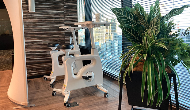 The exercise machines